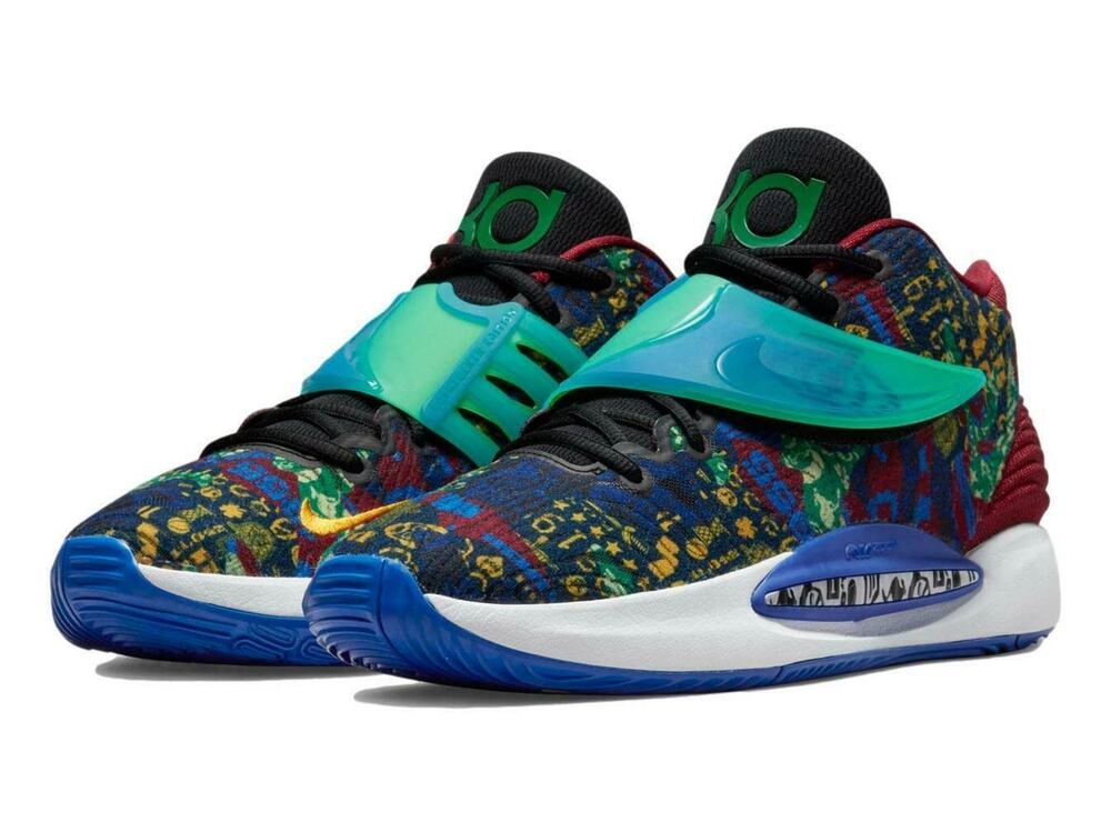 Nike KD 14 NRG Men's Running Shoes Sapphire/Melon Tint -Size 9 M